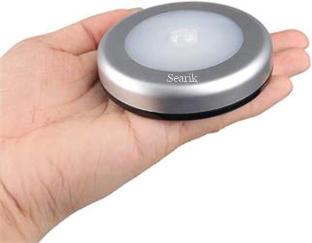 3 Pcs Motion Sensor Light Indoor,  Magnetic LED Night Light Battery Powered Step Lights Stair Closet Light under Cabinet Lighting Stick on Anywhere Lamp for Home Kitchen Hallway Cabinet Bathroom